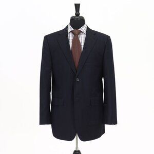 Marco Valentino 42R Navy Striped 2-Button Sport Coat Blazer Jacket G085